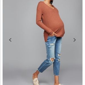 Pea in a Pod Luxe full panel maternity jeans